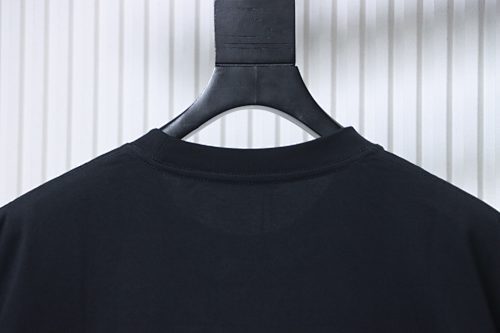 Alo Embroidered Logo Solid-Color T-Shirt Black