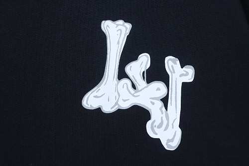 Louis Vuitton Bone Logo Print T-Shirt Black