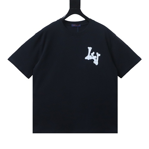 Louis Vuitton Bone Logo Print T-Shirt Black