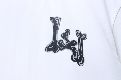 Louis Vuitton Bone Logo Print T-Shirt White