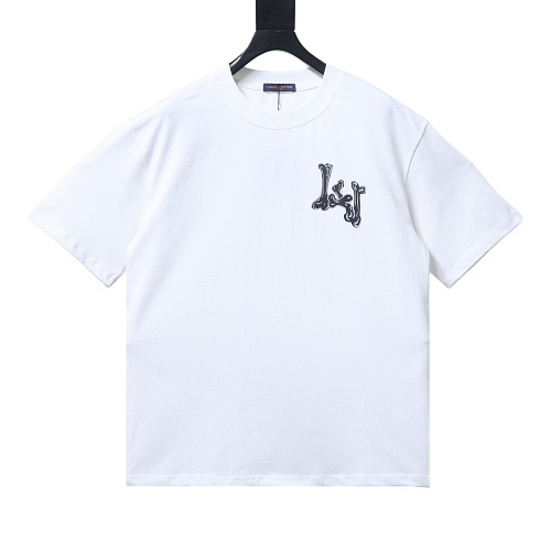 Louis Vuitton Bone Logo Print T-Shirt White