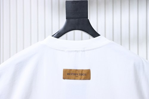 Louis Vuitton Bone Logo Print T-Shirt White