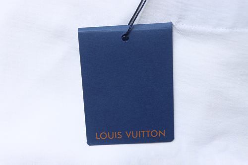 Louis Vuitton Bone Logo Print T-Shirt White