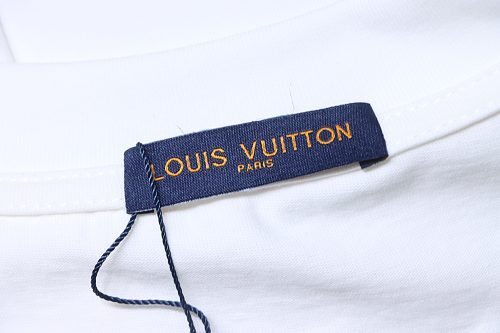 Louis Vuitton Bone Logo Print T-Shirt White