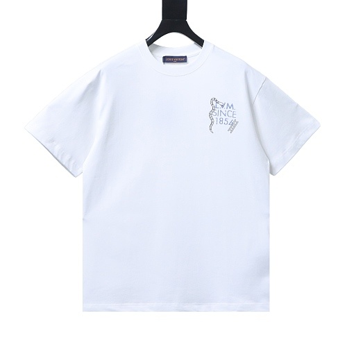 Louis Vuitton Checkerboard Snake and Ladders Print T-Shirt White