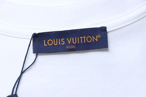 Louis Vuitton Checkerboard Snake and Ladders Print T-Shirt White