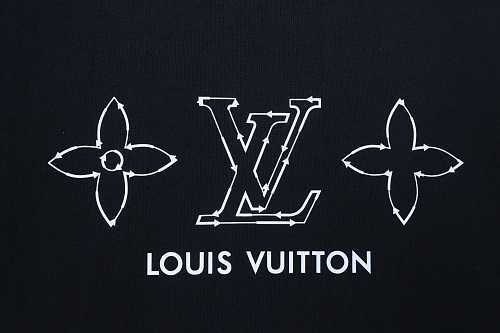 Louis Vuitton Dotted-Line Three-Flower T-Shirt Black