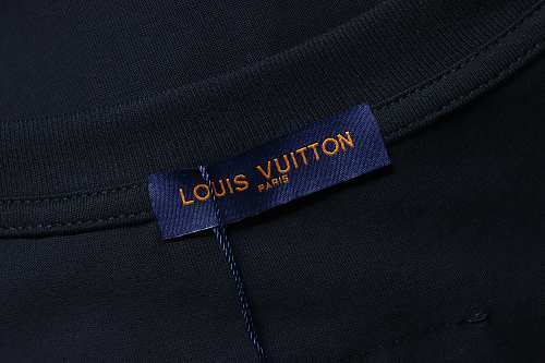 Louis Vuitton Dotted-Line Three-Flower T-Shirt Black