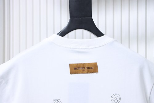 Louis Vuitton Dotted-Line Three-Flower T-Shirt White