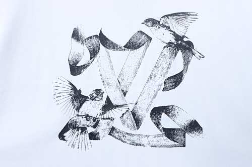 Louis Vuitton Dove Print T-Shirt White