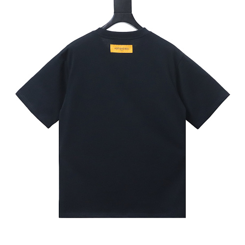 Louis Vuitton Graffiti-Style Logo Print T-Shirt Black