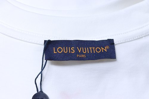 Louis Vuitton Linear Warhorse Print T-Shirt White