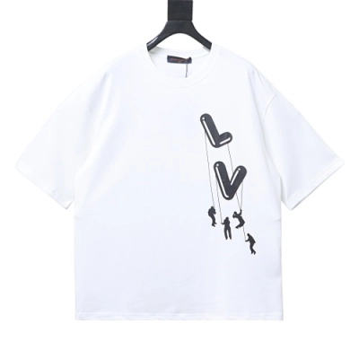 Louis Vuitton Paratrooper Print T-Shirt White 01