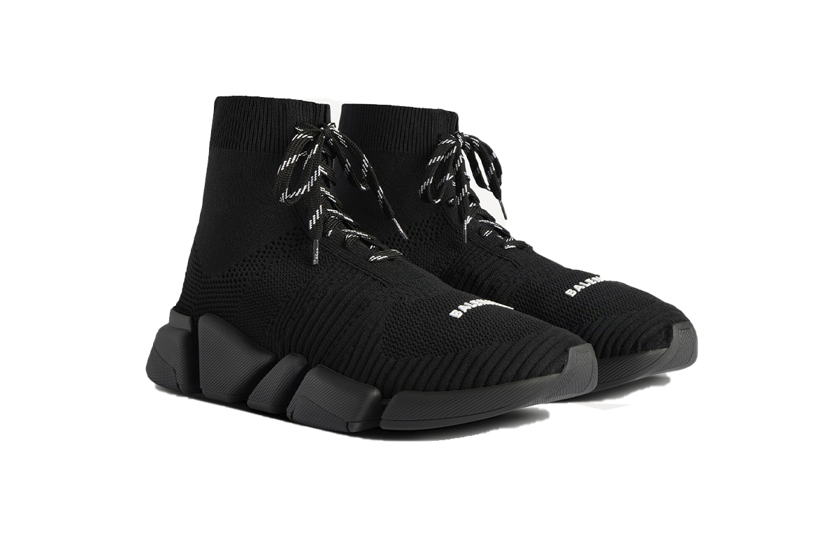 Balenciaga Speed 2.0 Lace-up Sneaker in Black 617214W2DB11013