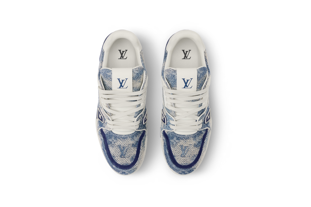 Louis Vuitton Trainer Denim Blue 1AJAQX