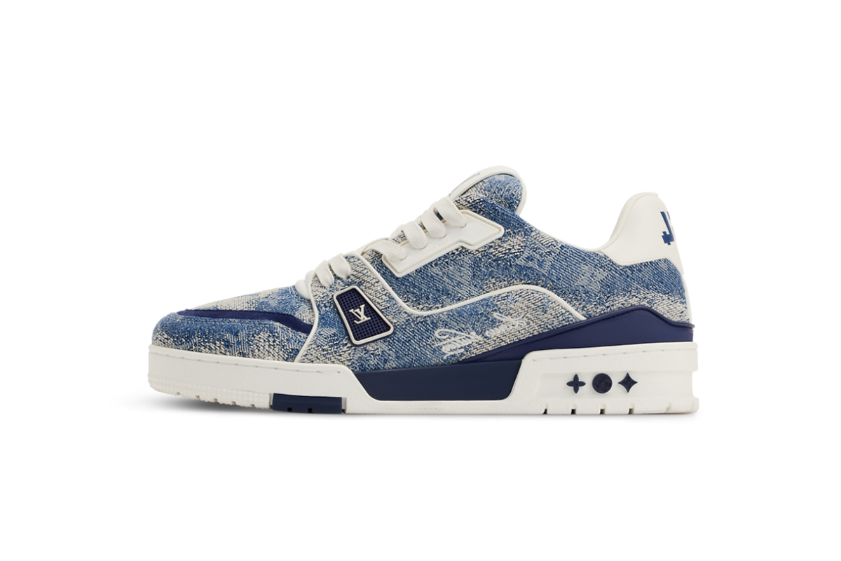 Louis Vuitton Trainer Denim Blue 1AJAQX