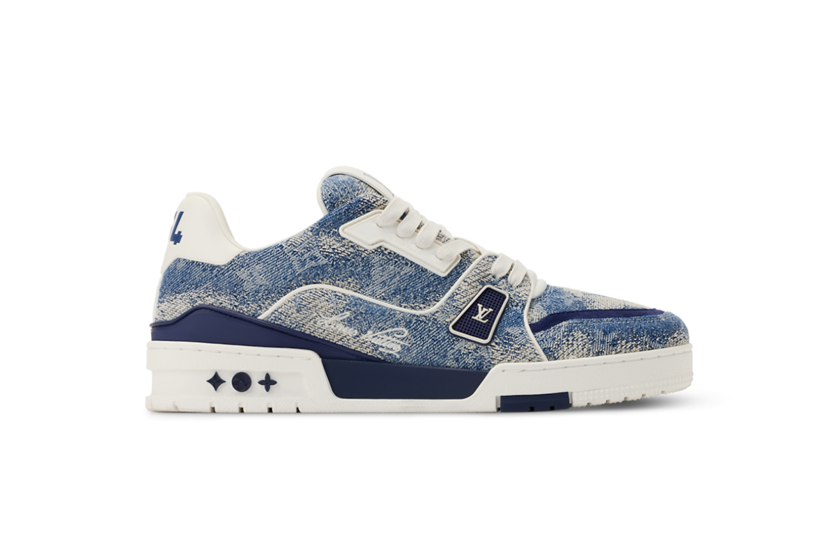 Louis Vuitton Trainer Denim Blue 1AJAQX
