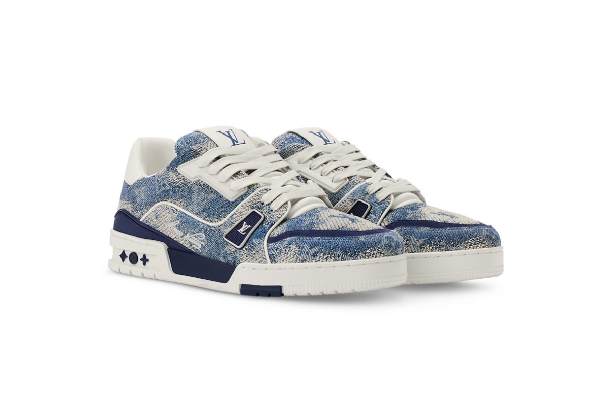 Louis Vuitton Trainer Denim Blue 1AJAQX