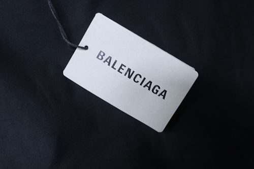 Balenciaga Buckle and Letter Graffiti Print T-shirt Black