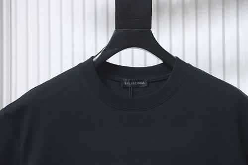 Balenciaga Multi-line Logo Print T-Shirt Black