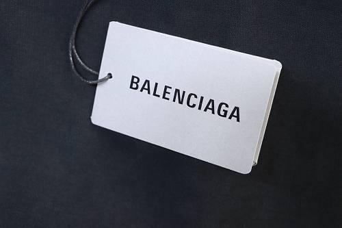 Balenciaga Multi-line Logo Print T-Shirt Black
