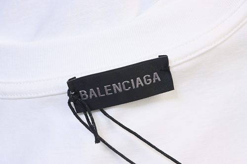 Balenciaga Multi-line Logo Print T-Shirt White