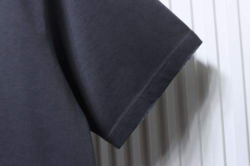 Balenciaga Washed Mud-Dyed Black T-Shirt with Geometric Logo Print