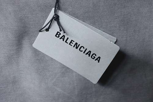 Balenciaga Washed Mud-Dyed Gray T-Shirt with Geometric Logo Print