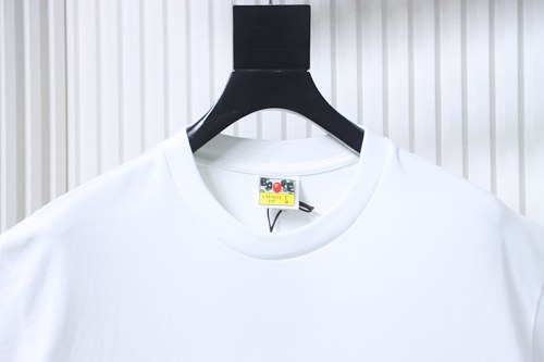 Bape × Coach Dinosaur and Ape-man Head Print T-Shirt White