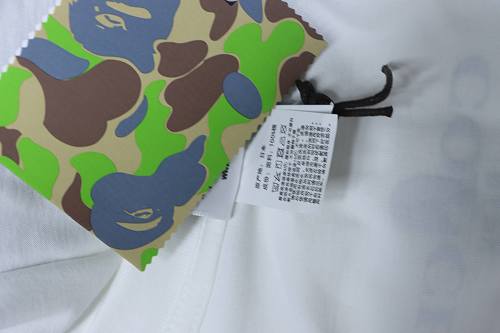 Bape × Coach Dinosaur and Ape-man Head Print T-Shirt White
