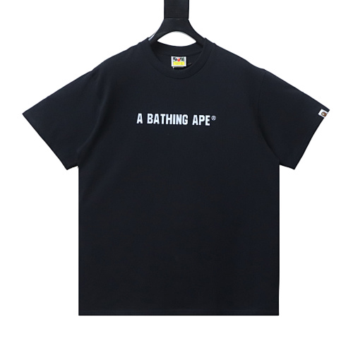 Bape Classic Red Label Ape Head Front and Back Print T-Shirt Black