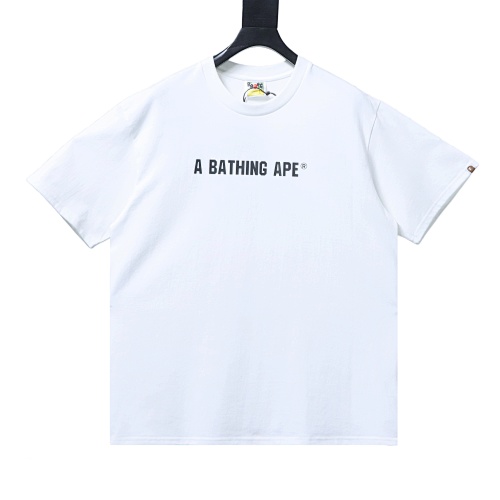 Bape Classic Red Label Ape Head Front and Back Print T-Shirt White