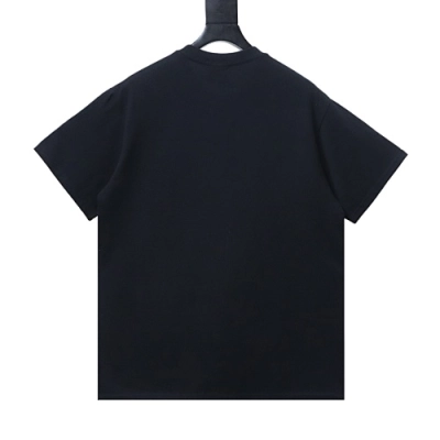 Bape Diamond-Quilted Monogram with Ape Head Print T-Shirt Black 02