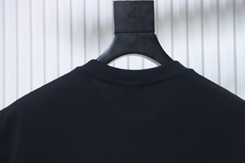 Bape Diamond-Quilted Monogram with Ape Head Print T-Shirt Black