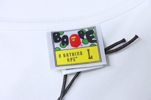 Bape Diamond-Quilted Monogram with Ape Head Print T-Shirt White