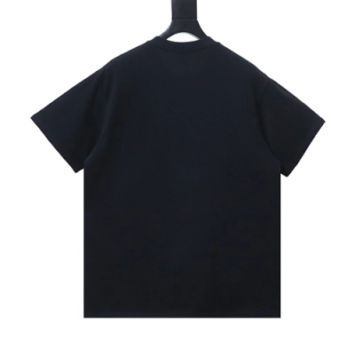 Bape Vertical-Stripe Color-Block Camouflage Ape Head Print T-Shirt Black 02
