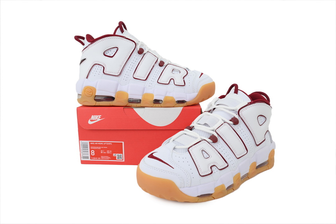 Nike Air More Uptempo GS 'White Team Red Gum' FJ2846-100