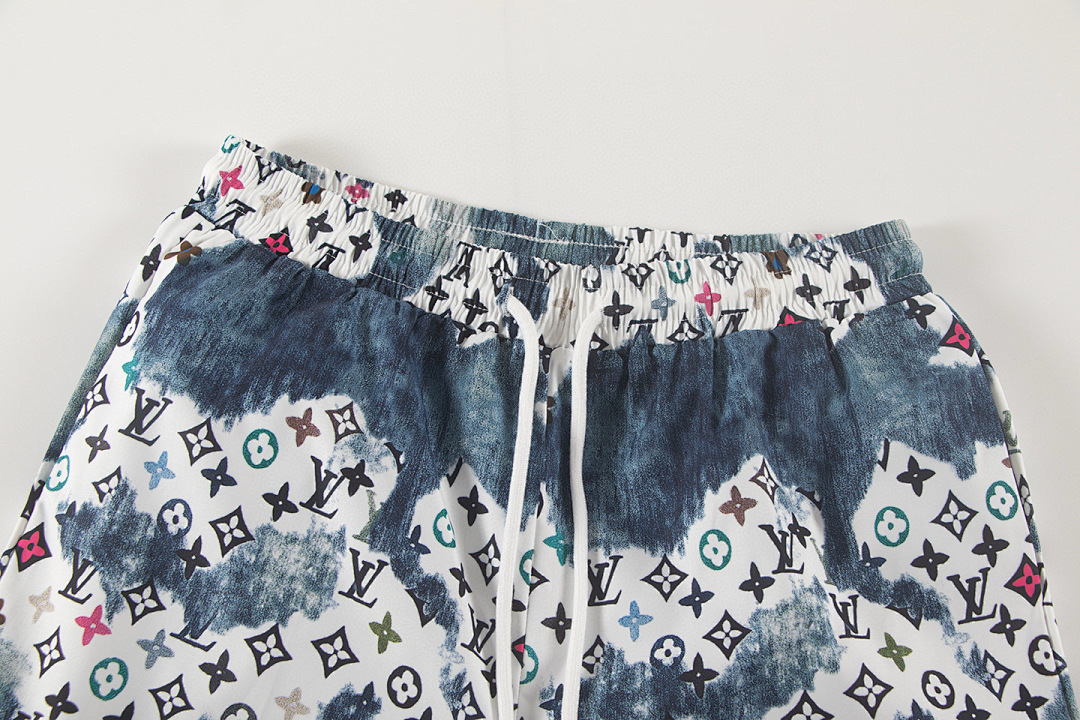 Louis Vuitton Track Shorts S411 Teal
