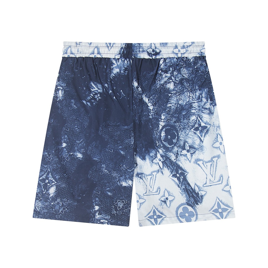 Louis Vuitton Track Shorts S412 Black/Blue