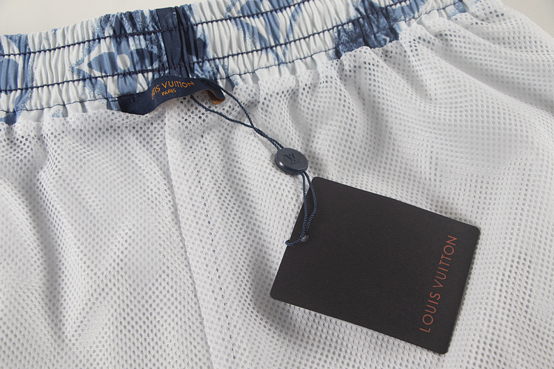Louis Vuitton Track Shorts S412 Black/Blue
