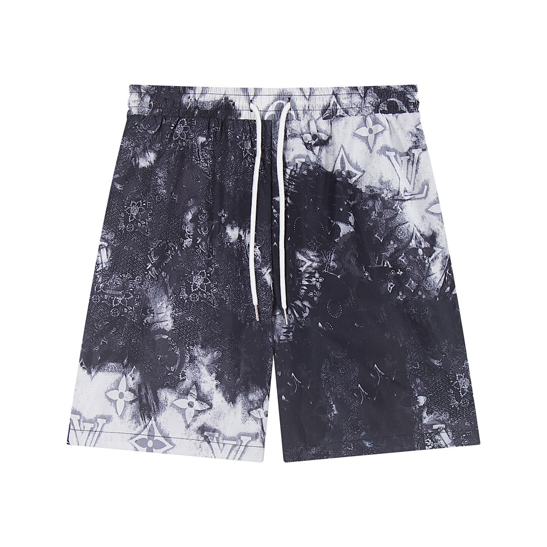 Louis Vuitton Track Shorts S412 Black/Blue