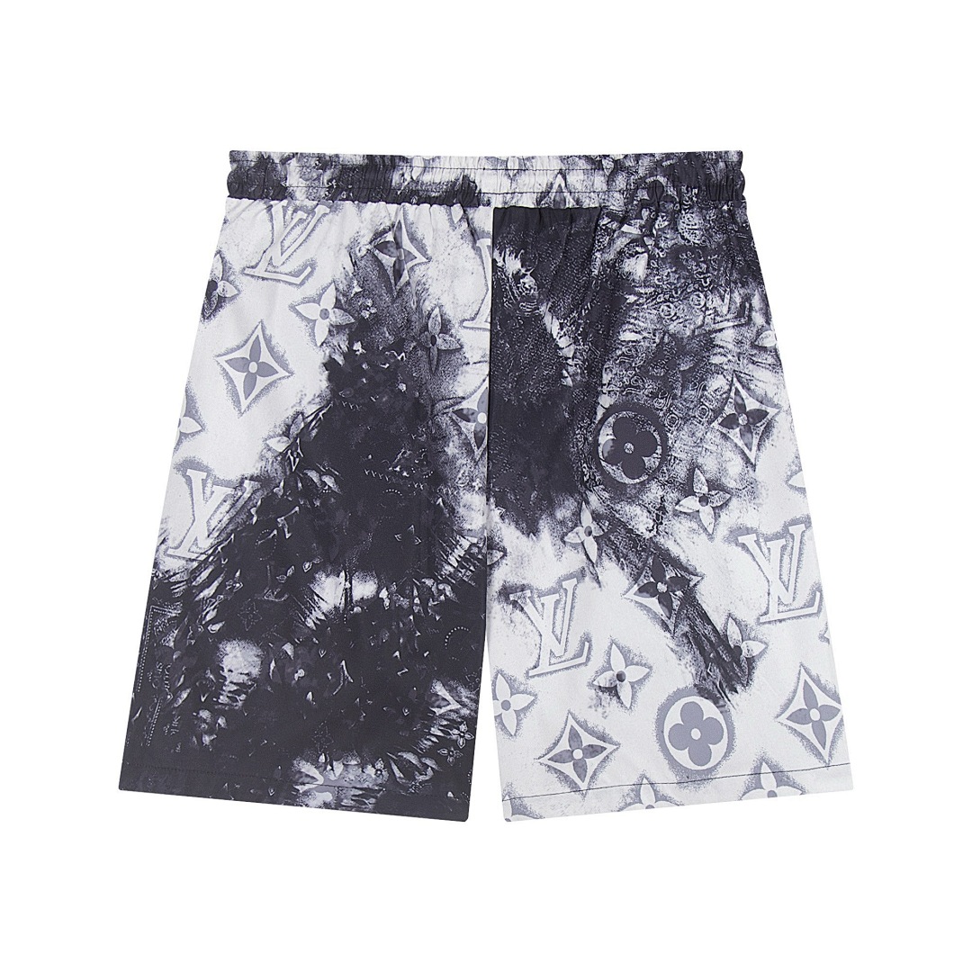 Louis Vuitton Track Shorts S412 Black/Blue