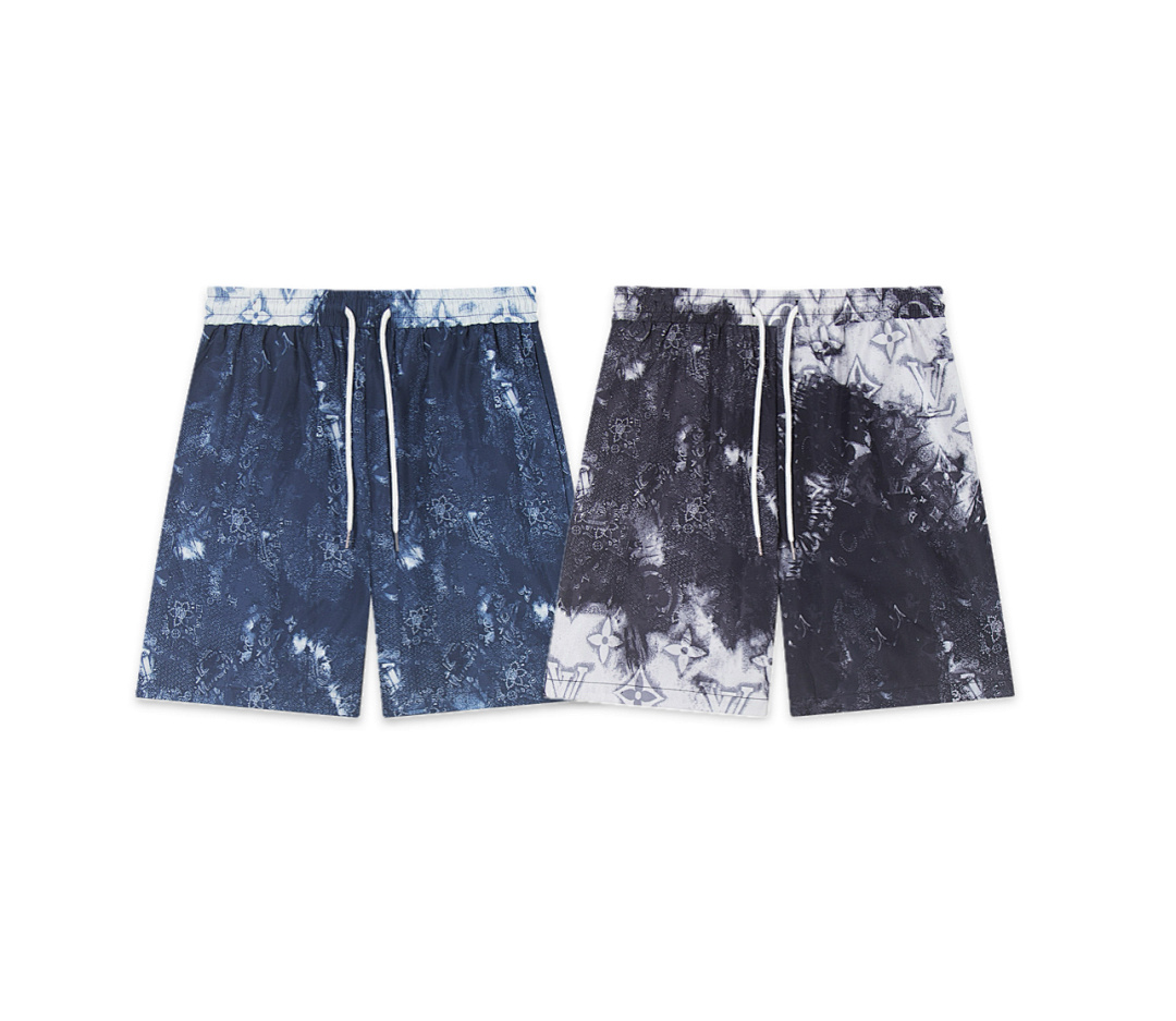 Louis Vuitton Track Shorts S412 Black/Blue