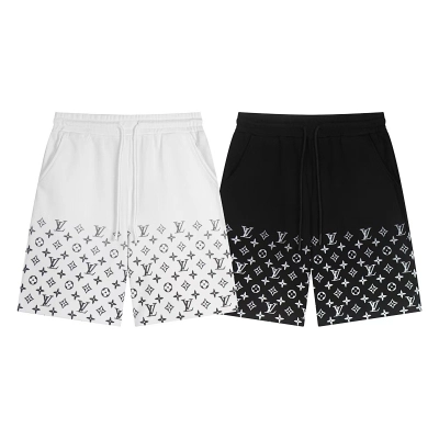 Louis Vuitton Track Shorts W701 Black/White 01