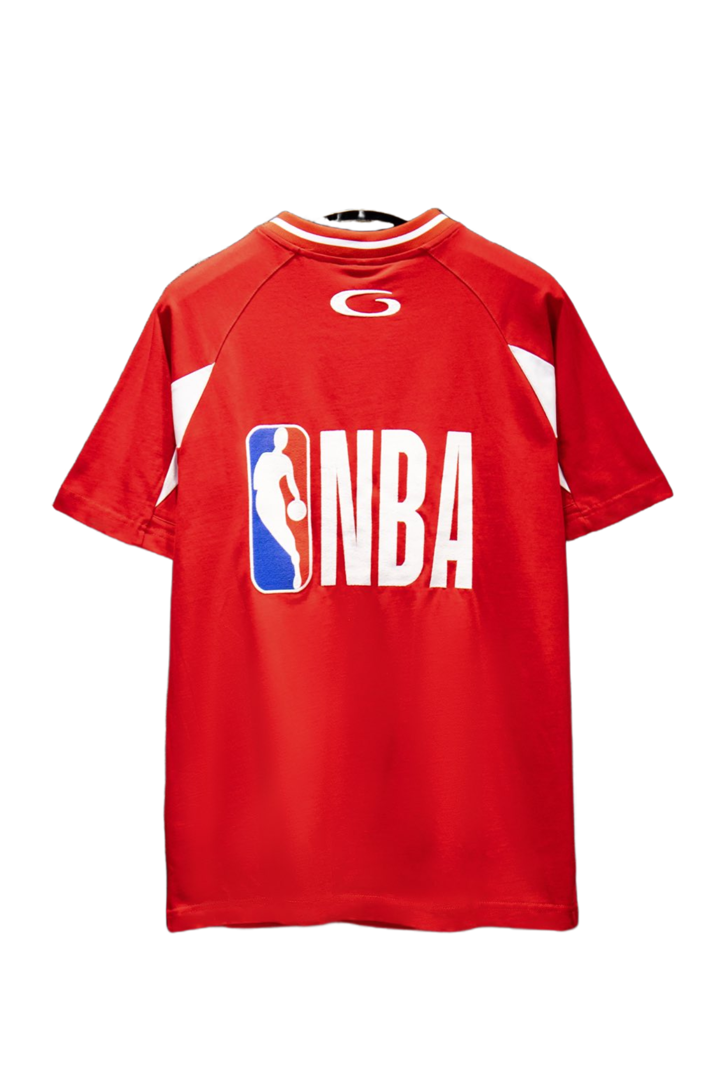 Balenciaga NBA Co-Branded Health Network Qversized Color Bocked T-shirt Black/White/Red