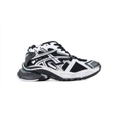 Balenciaga Runner LED Sneaker Black and White 853225 WRNLD 9010 02