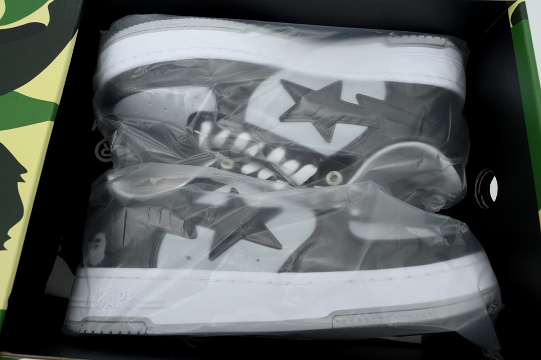 A Bathing Ape Bape SK8 Sta Black Light Gray OXZ-SHMX30-4911P
