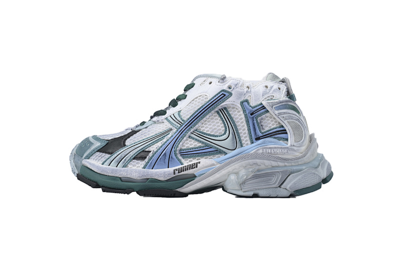 Balenciaga Runner Sneaker 'White Green Blue' 772774 W3RMU 0623