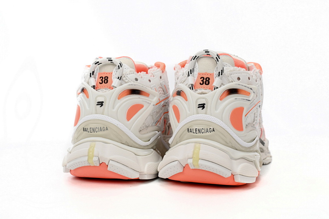 Balenciaga Runner Sneaker White Orange 677402 W1RB2 2115