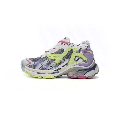 Balenciaga Runner Sneaker White Yellow Purple 677402 W3RH5 0308 01